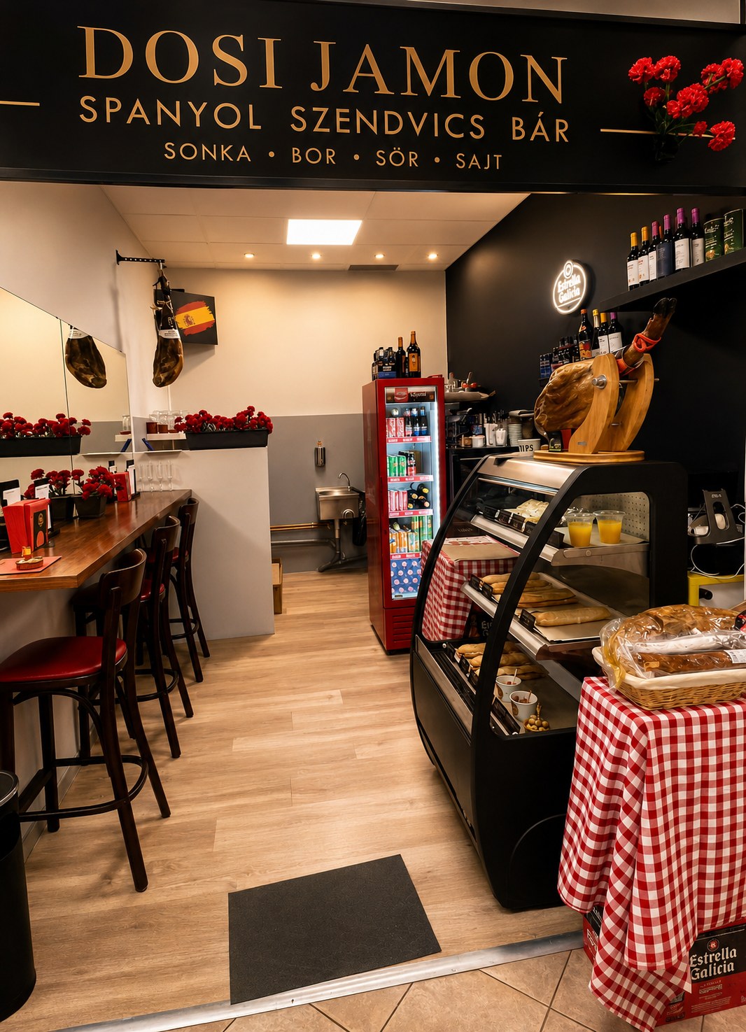 A DOSI JAMÓN üzlet homlokzata a Budagyöngye Bevásárlóközpontban