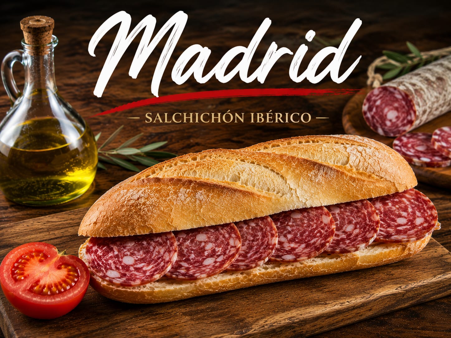 Madrid &ndash; Salchich&oacute;n Ib&eacute;rico Sandwich