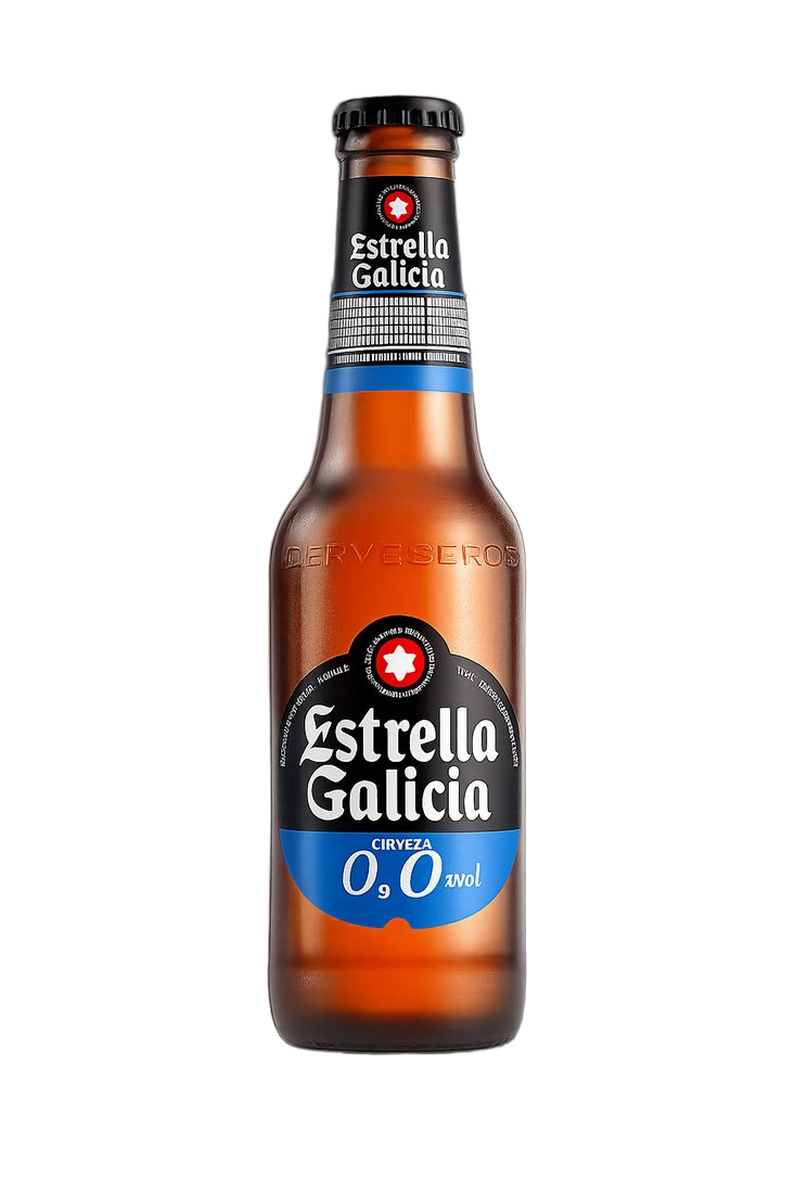 Estrella Galicia 0,0 – Alkoholmentes sör · Dosi Jamón
